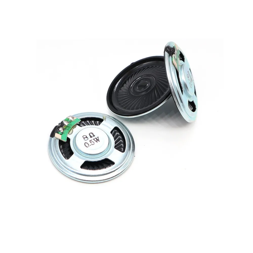 20PCS 40MM environmentally friendly iron shell inner magnetic ultra-thin small speaker 8 Euro 0.5W speaker