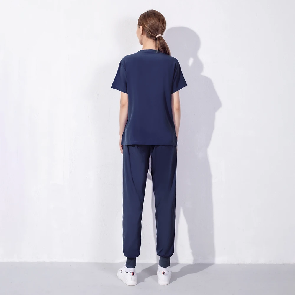 Ropa de trabajo elástica para médicos y hospitales, uniformes finos y cómodos de Color sólido para enfermeras y clínicas de mascotas