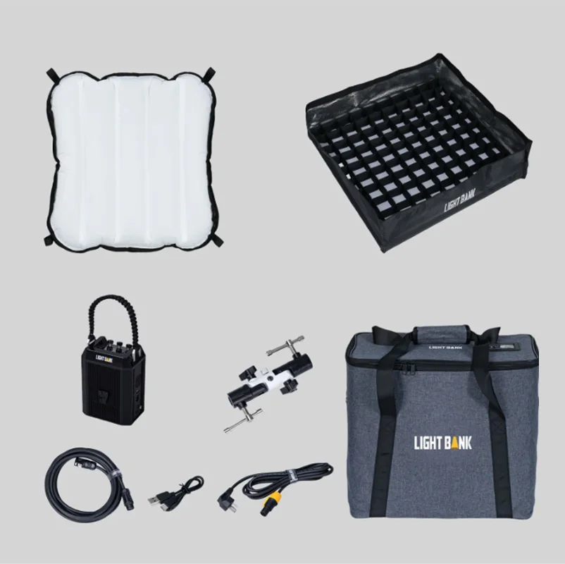 LightBank L22C 2X2 '100W نفخ الهواء RGB LED حصيرة ضوء واي فاي App التحكم لفيديو فيلم الاستوديو