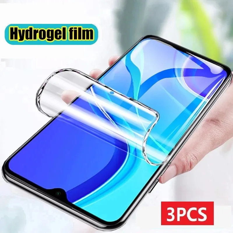 3Pcs Hydrogel Film For ZTE Axon 50 Ultra 40 Lite A41 Pro Gel Screen Protector ZTE Blade V40 V50 4G 5G A53 Plus A72s A73 A34 A54