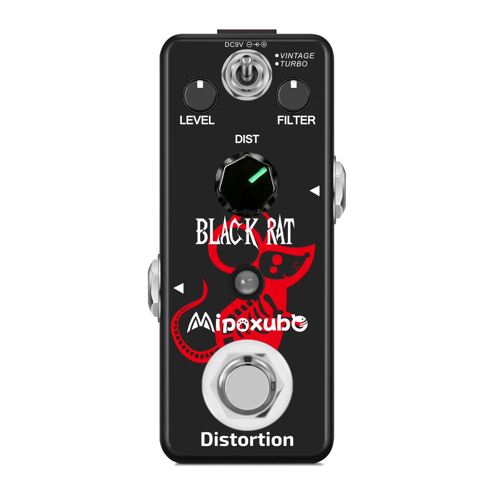 Pédale d'effets de guitare Mipoxube Black Rat, distorsion classique, DIST III 3ème génération, pour guitare électrique, accessoires de basse