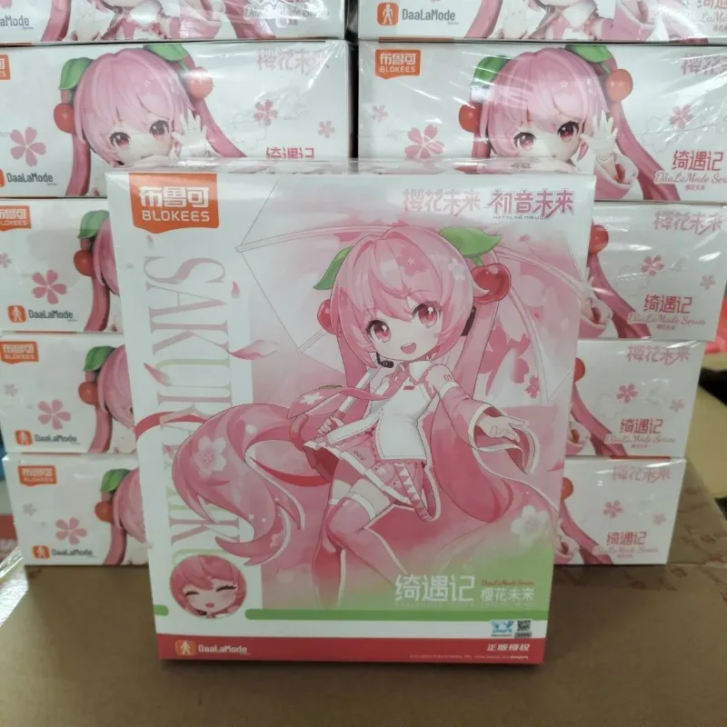 blokees-初音ミク-ビルディングブロック-チェリーブロッサム未来q-アニメ漫画組み立て玩具モデル装飾品-ホリデーギフト