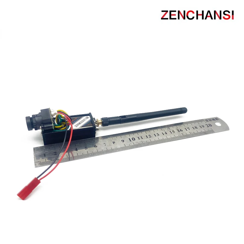 Transmisor VTX ajustable 5,8G 48CH 100/200/400/1000mW y cámara CMOS 1000TVL FPV con disipador de calor más grande para avión RC barco RC