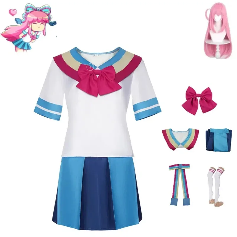 

Cartoon and Anime Bizarre Town Cosplay Costume, Halloween Character Jifani Dress Cosplay 2D Role-playing Stage Costume