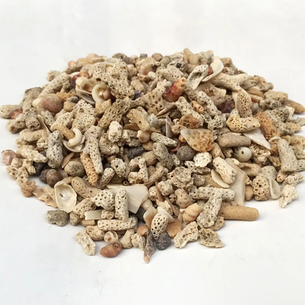 

Coral Sand 500g Filter Material for Aquarium 2-6cm Effective Filtration Live Reusable Fish Tank