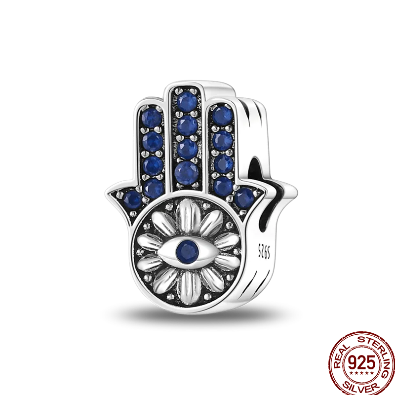 New 925 Shiny Zircon Sterling Silver Religious Angel Cross Series Beads Suitable For 3MM Original Bracelet Diy