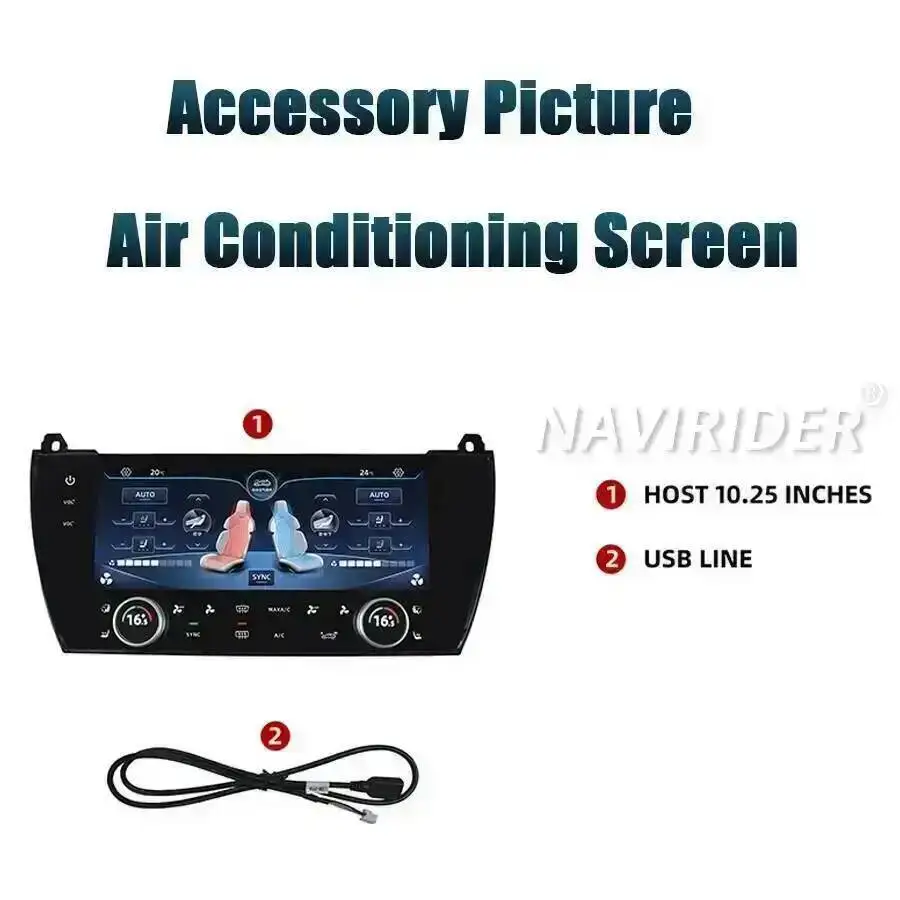 10.25" Touch Screen Digital AC Panel Climate Control Module Board Air Conditioner LCD Display For BMW 5 Series F10 F11 2011-2017 - view 5