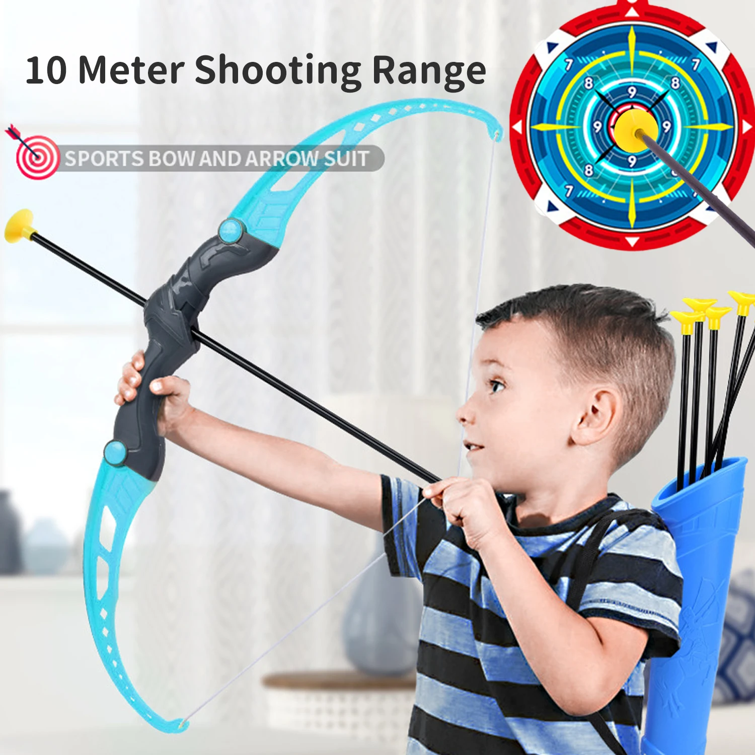 Zabawki dla chłopców Zestaw łuków i strzał dla dzieci Łucznictwo dla dzieci Łuk do ćwiczeń Łuk refleksyjny Gra sportowa na świeżym powietrzu dla dzieci Prezent Zestaw łuków Boże Narodzenie
