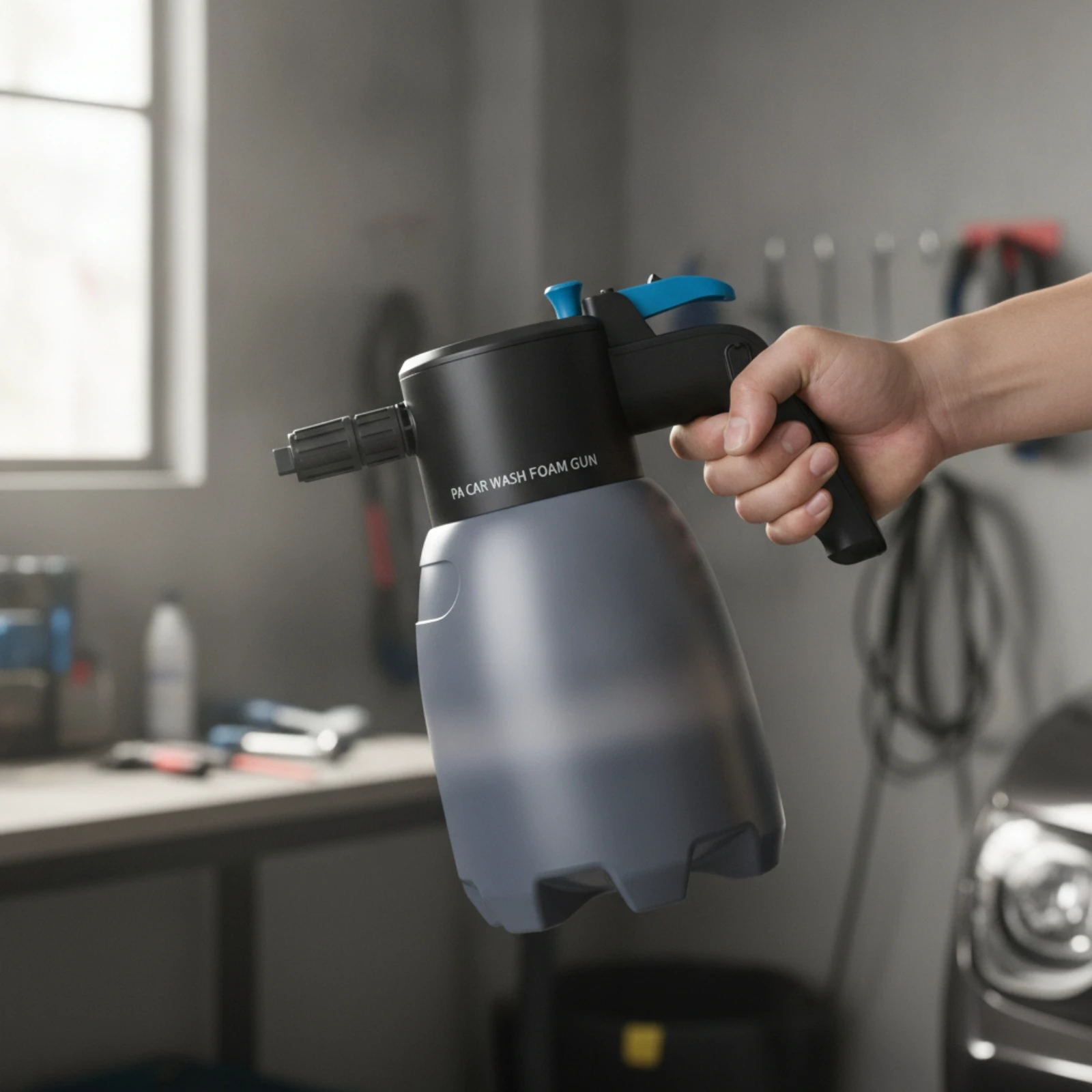Electric Foam Sprayer Rechargeable Foam Sprayer with Pressure Release Valve Handheld Compact for Car Owners, Driveway Detailing