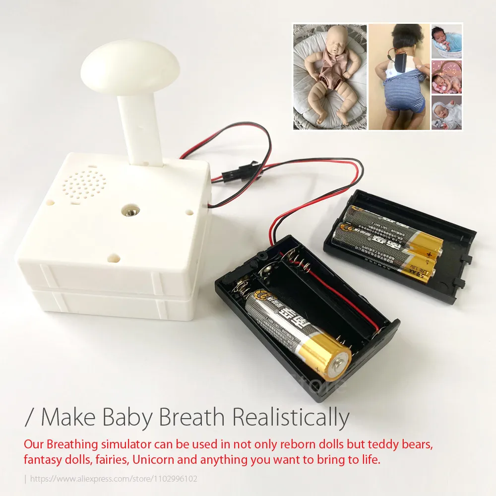 

Reborn Doll Accessories Breathing Simulator for Reborn Baby Newborn Doll with Lifelike Sleeping Pulsing Device DIY 2024 Gift