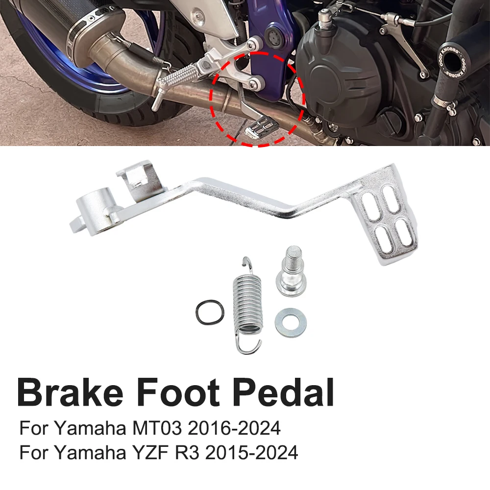 

Motorcycle Brake Foot Pedal Lever Accessories For Yamaha MT 03 MT03 MT-03 2016-2024 YZF R3 YZF-R3 2015-2024 2016
