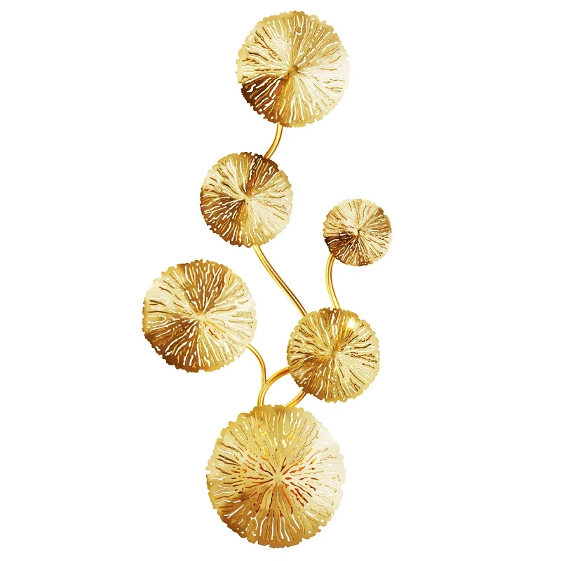 Nordic Luxury Wall Lamp Modern Lotus Leaf Art Wall Lights Bedside Lamp Living Room Wall Sconces Home Deco Light Fixtures G4 Bulb