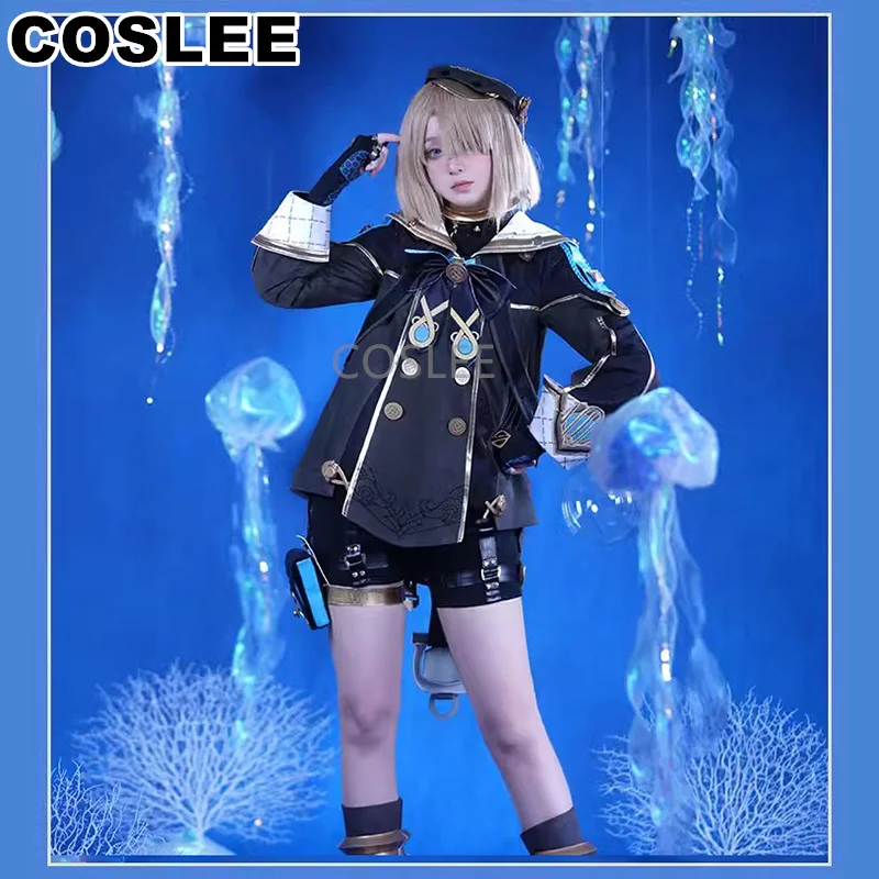 COSLEE Genshin Impact Freminet Cosplay Costume Sweet Lovely Fashion Uniform Halloween Carnival Party Outfit Women S-XL New 2023