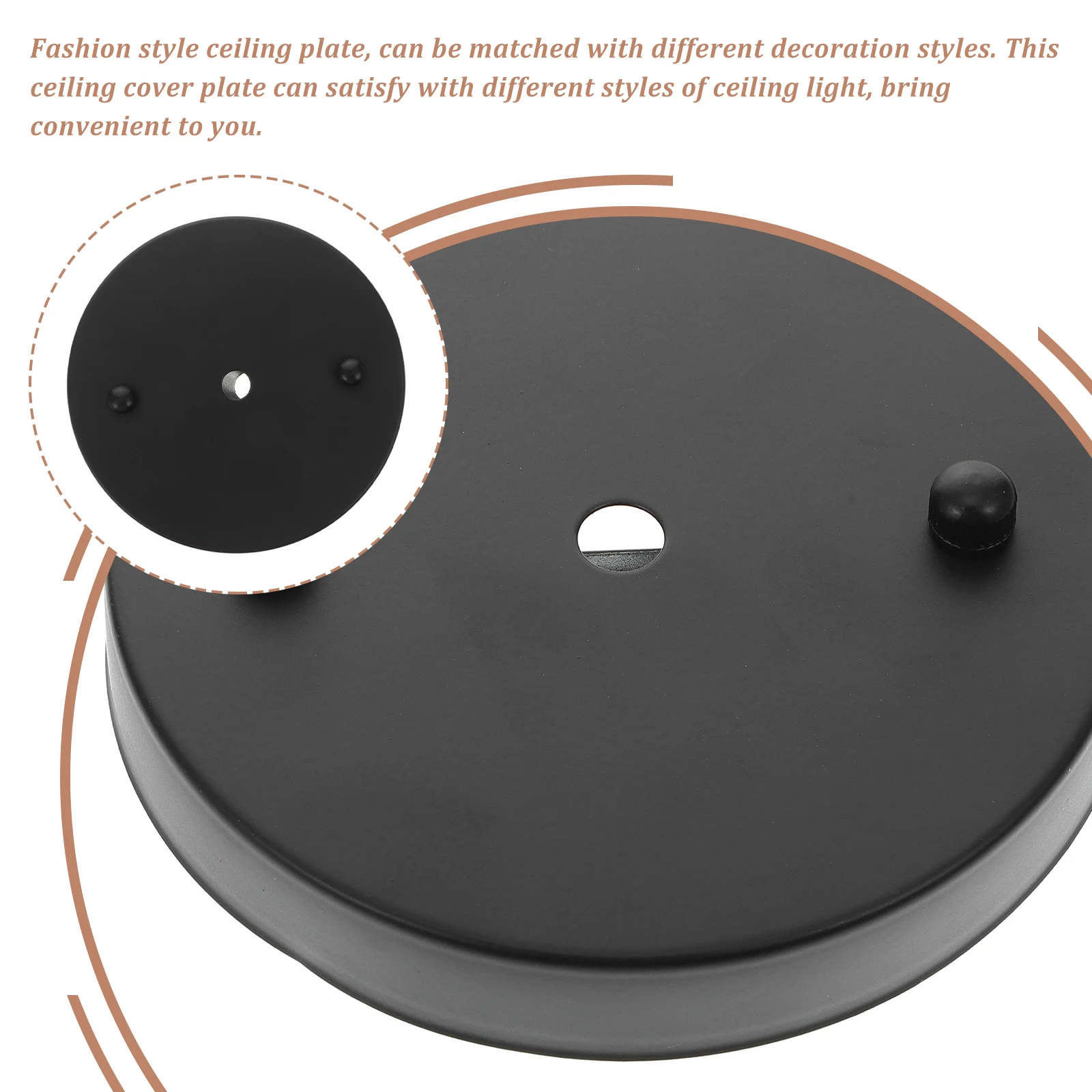 

Ceiling Light Plate Durable Pendant Light Base Practical Ceiling Cover Plate Kit Suitable for Chandelier and Pendant Lights