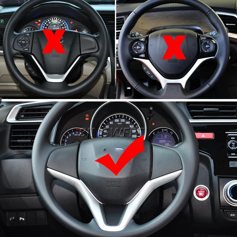 Left+Right+Wire Steering Wheel Control Switches Button For Honda Fit 2015-2018 CITY XRV HRV Volume Phone Buttons view 2