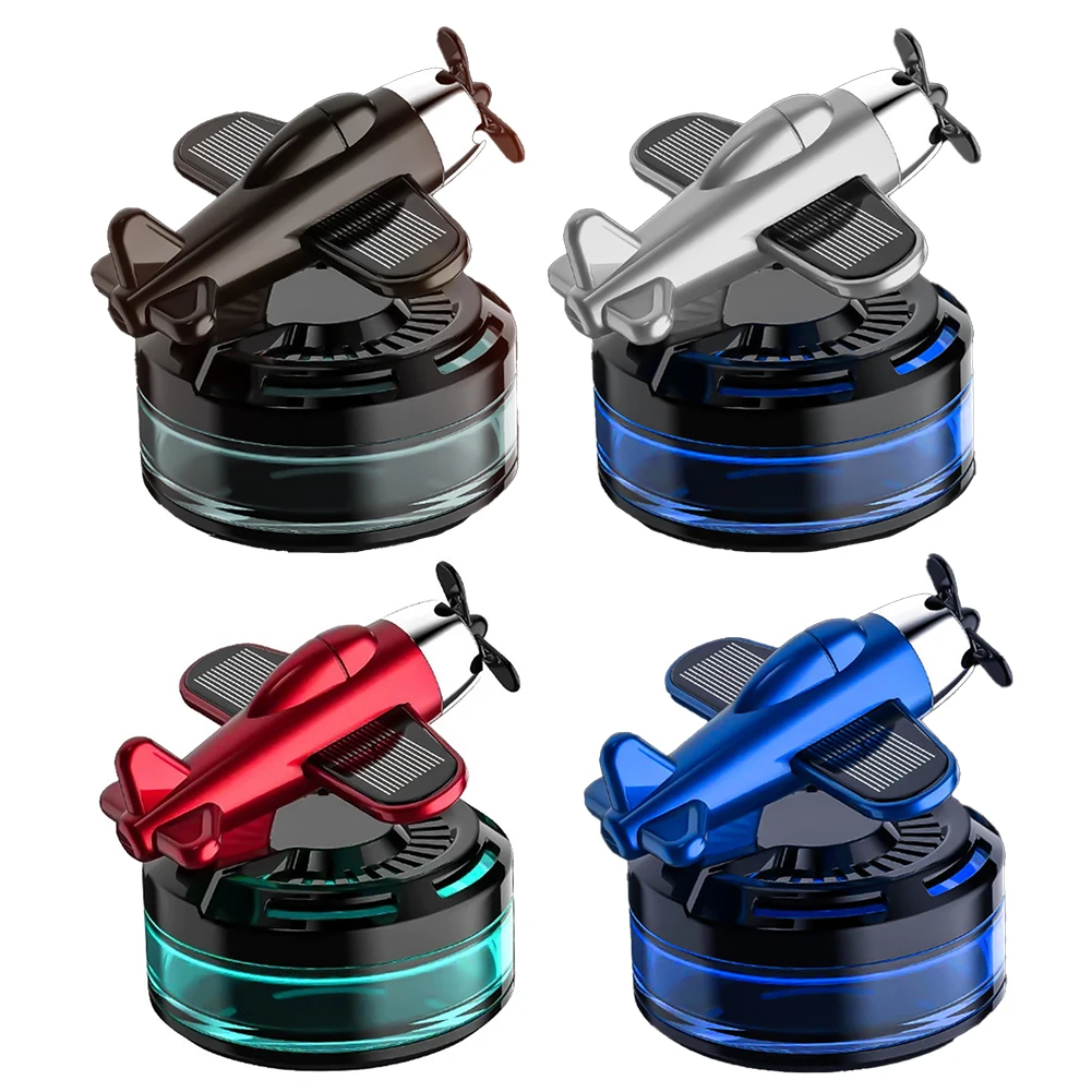 

Scent Diffuser Diffuser Solar Powered Rotating Purifier Simulated Styled Like Airplane Car Freshener Diffuser Interior Accessori