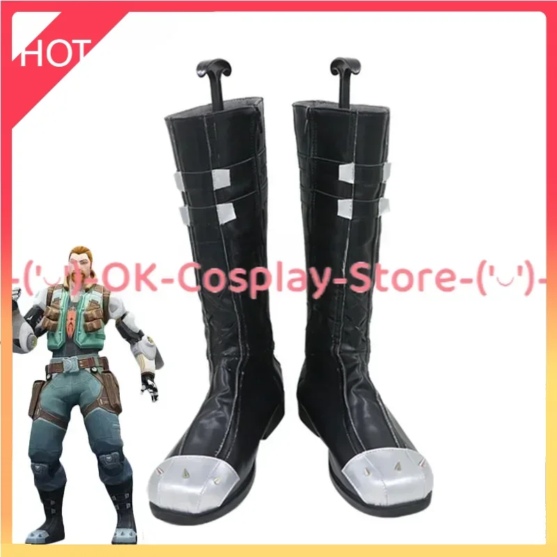 Viagem cosplay sapatos jogo valorant cosplay prop halloween carnaval botas sapatos do plutônio feito sob encomenda