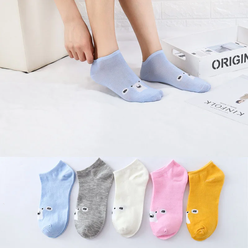 

Women Soft Fashionable Cute Cartoon Cotton Japanese Korean Socks Christmas Kawaii Bear Sailor Harajuku Slouch Streetwear Female