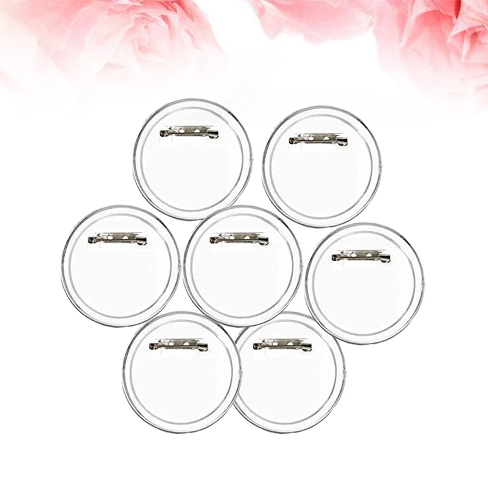 

36Pcs Acrylic Design Button Clear Button Badges Kit with Pin for Craft Supplies SmoothSurface NonFragile Badges for Children