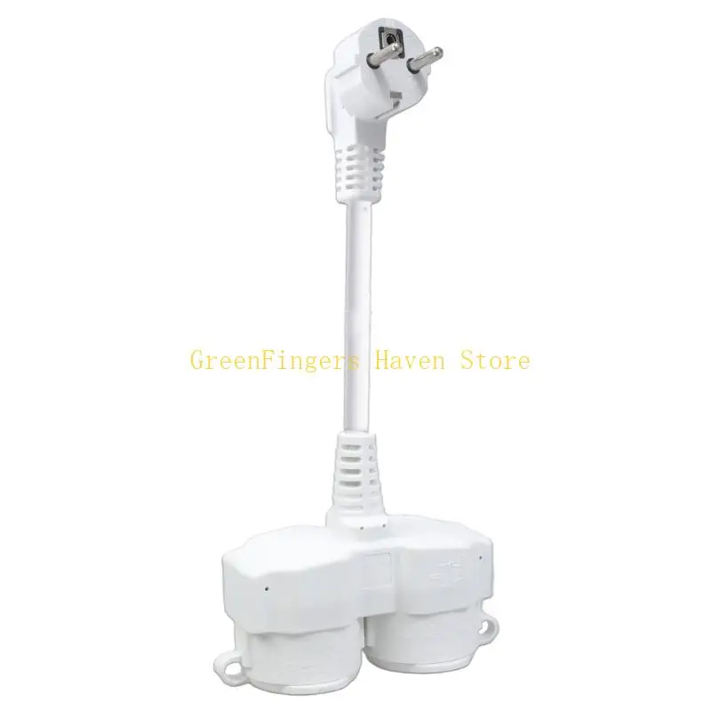 F68D Industrial Double Socket Power Adapters IP44 Protective Heat Resistant Cable