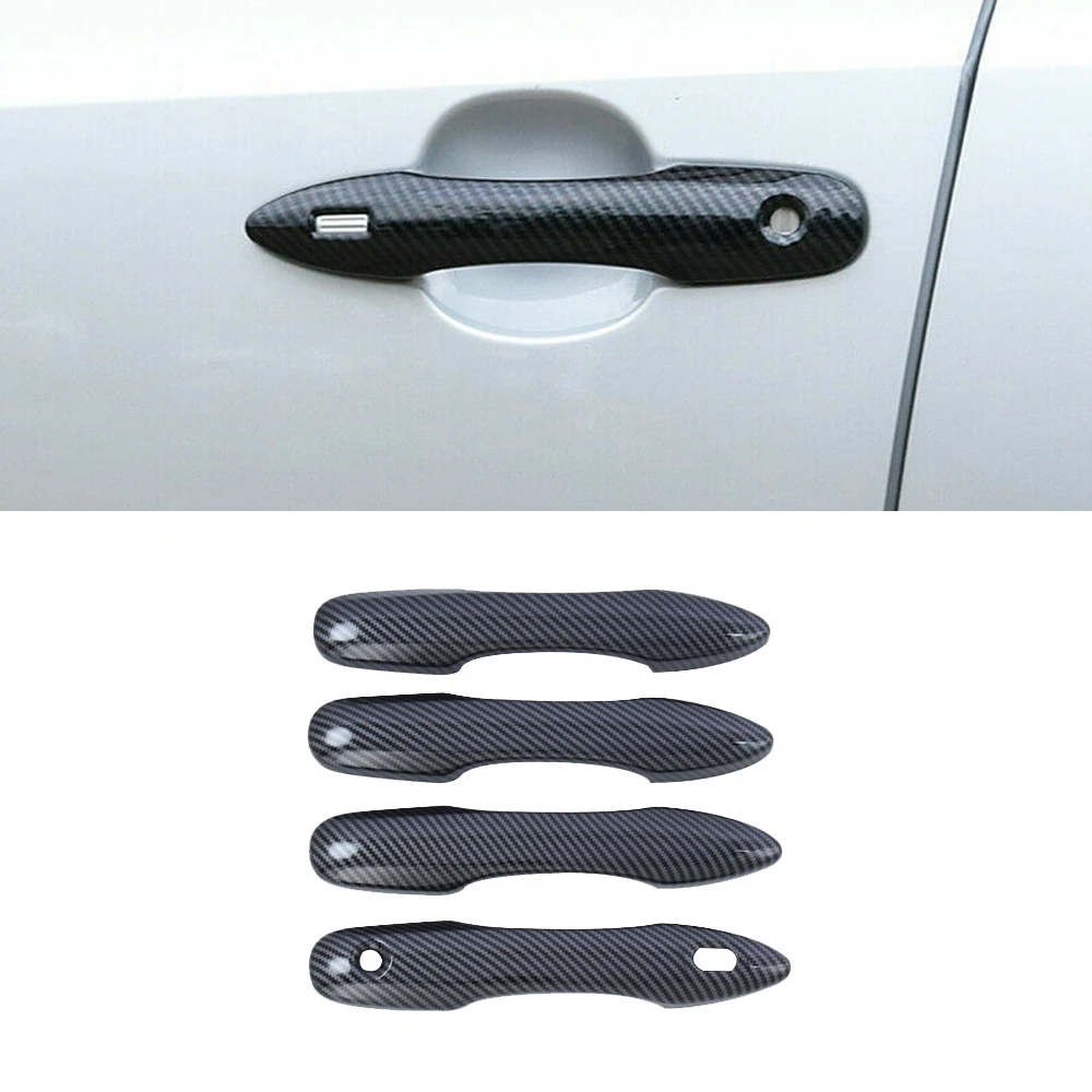 

ABS Carbon Fiber Front Door Handles Cover Trim For Toyota Corolla Hatch Sedan Cross 2022-UP