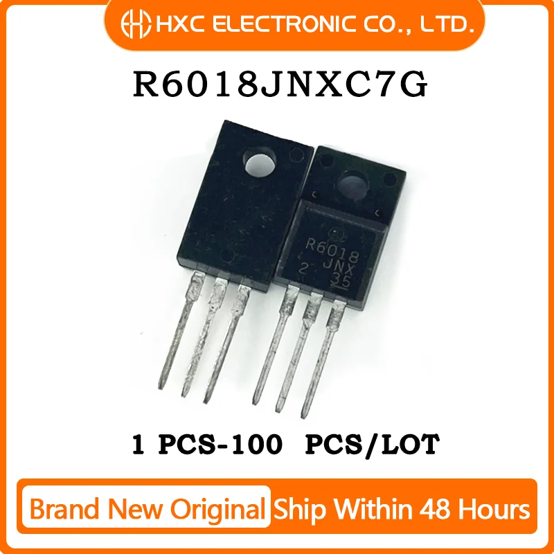 5PCS/10PCS/50PCS/100PCS R6018JNXC7G MOSFET N-CH 600V 18A TO220FM Brand New Original IC Chip