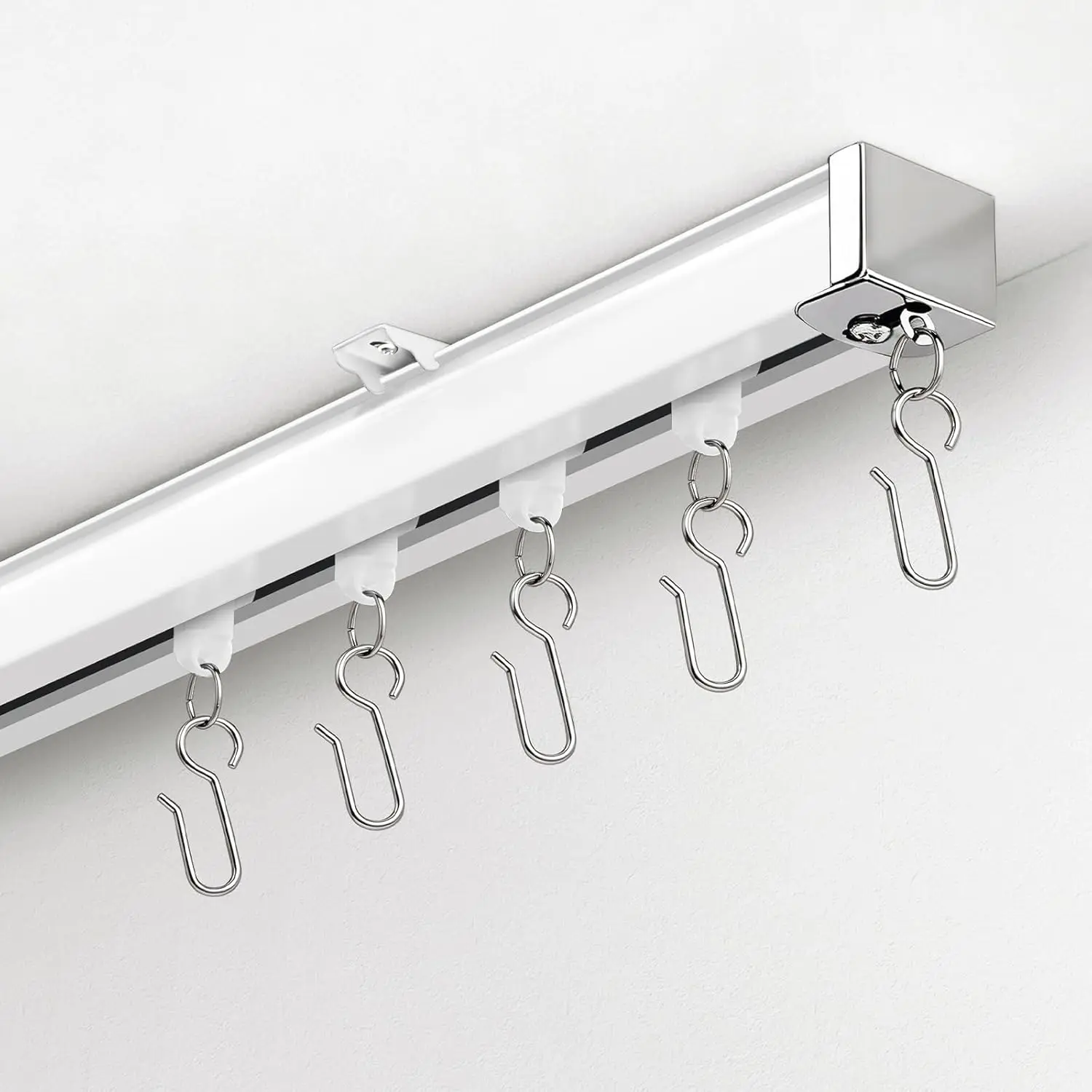 

Потолочный карниз с бесшумной направляющей, усиленный комплект для автодома, гостиной, спальни, ванной комнаты, 9-12 футов, белый