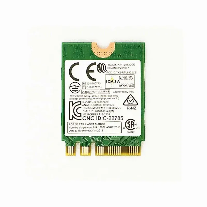 Wireless WiFi for Lenovo, rtl8822ce 802.11ac BT 5.0 ngff fr02hk703 eowrk card for Lenovo E460 e465 E470 E470 e560 E570