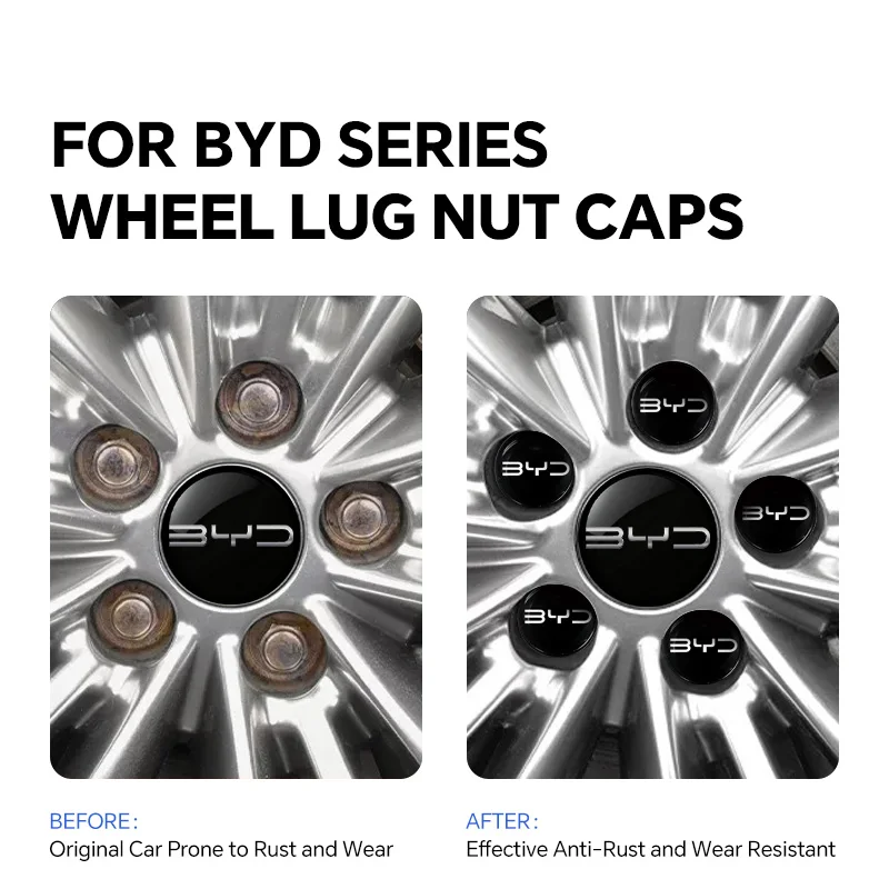 

20PCS Car Wheel Lug Nut For BYD SEAL U SEAL UDMI MINI Dolphin ATTO 3 ATTO 2 Sealion Series D1 Song Plus Car Wheel Caps Bolts