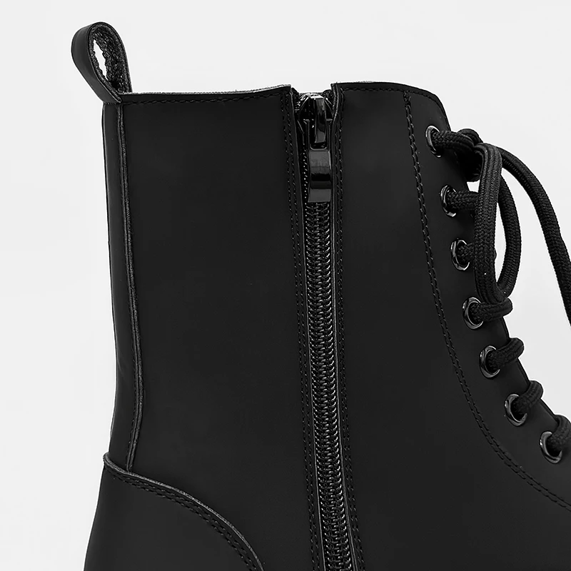 Hight Quality Spring New Classic British Street Style Black Leather Ankle Boots For Men\'s Hombre Dress Height Increasing Shoes