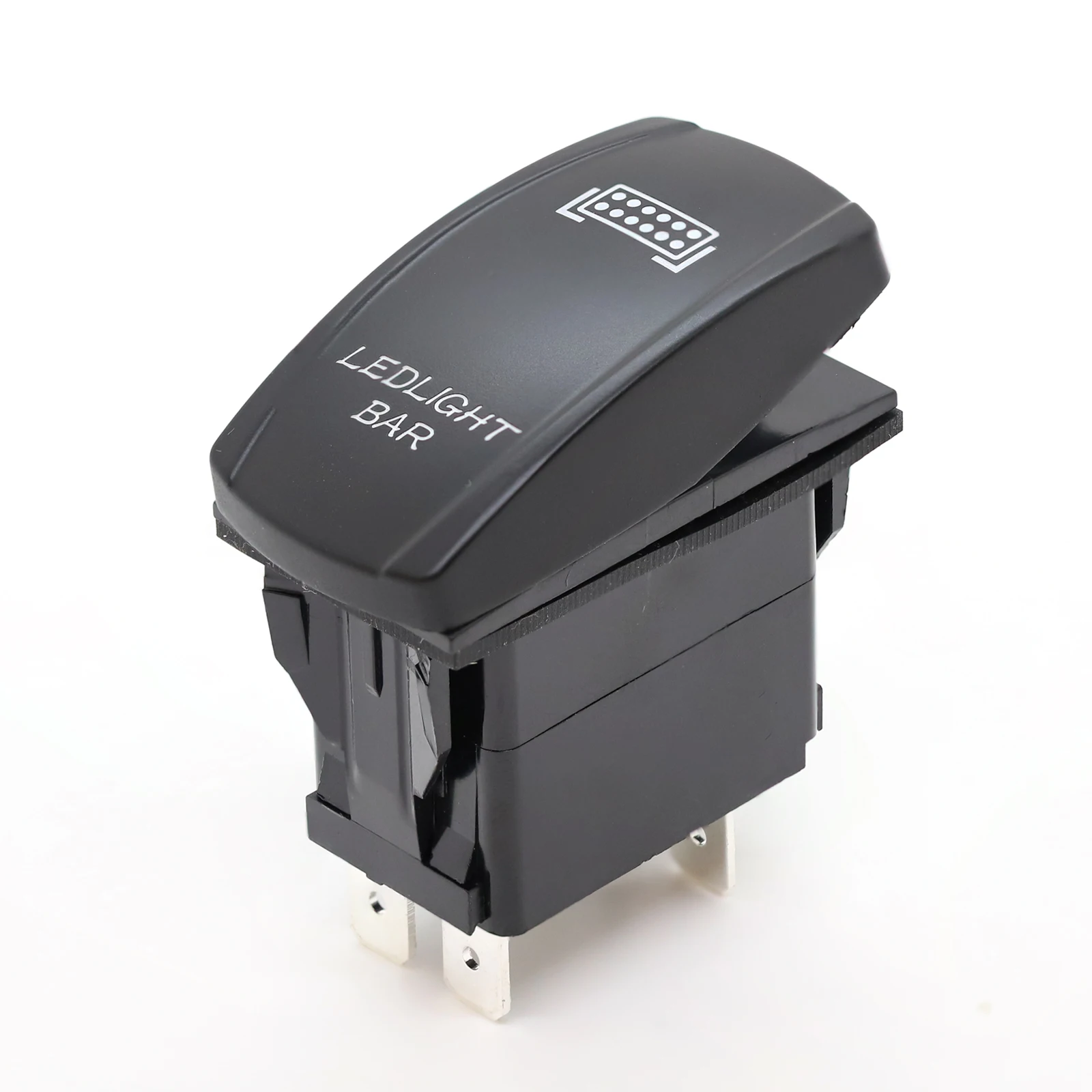 FILM 12V 24V LKW SPST Schalter Carling Wasserdicht 5Pin ON OFF Marine Schalter Auto Boot Wippschalter mit Dual LED Lichtleiste – Detail 9