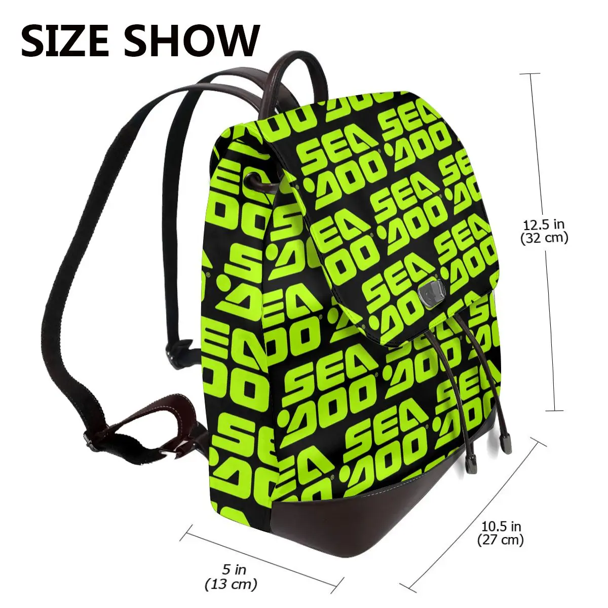 Sea Doo Team Rxt Brt Marine Bookbag School Student Bags Hiking Travel Daypack for Women Fashion Derma Backpack