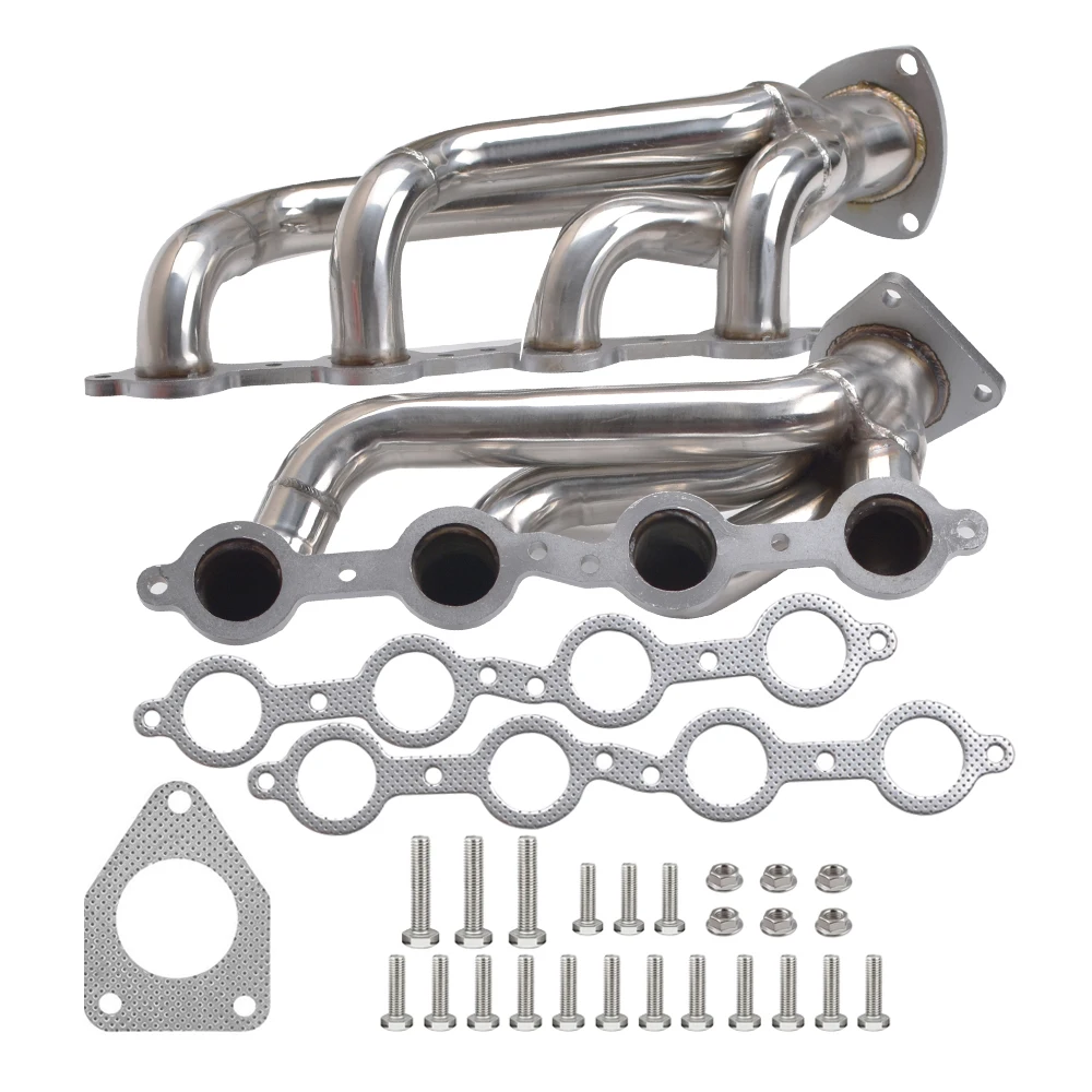 For 02-16 Chevy Silverado 1500 2500hd 3500HD Shorty Header Manifold 4.8 5.3 6.0L