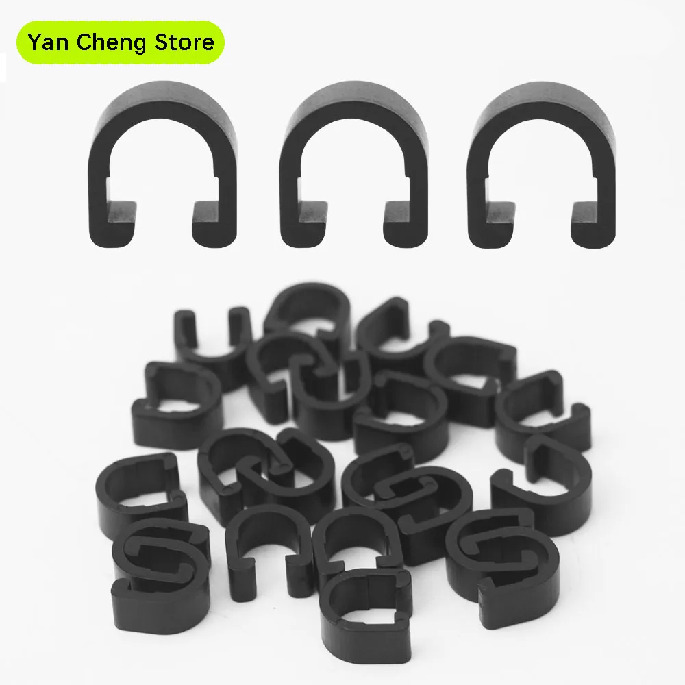

Bicycle plastic C-type clamp Mountain bike shift cable U-type clamp Brake cable storage
