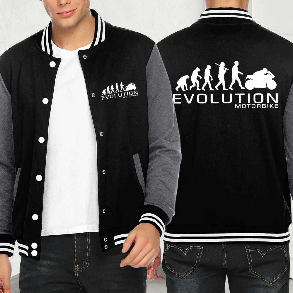 

Эволюционные мотоциклетные куртки с забавным принтом, мужские свободные флисовые куртки в стиле хип-хоп Y2K, осенняя модная одежда, повседневная индивидуальная куртка