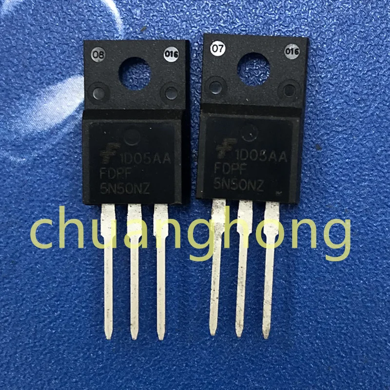 1 Stks/partij Power Triode FDPF5N50NZ 5A 500V Nieuwe Veld Effect Transistor TO-220F 5N50NZ