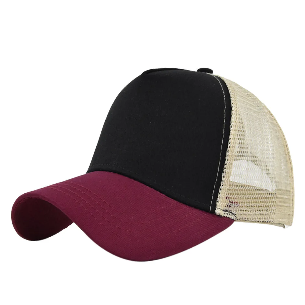 جديد 5 جزء شبكة قبعة بيسبول الكبار الهيب هوب منحني قبعات ترد لمكانها الصيف ظلة قبعة الشمس بسيطة قبعة سائق الشاحنة الإعلان