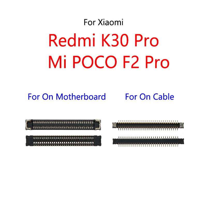 2PCS/Lot For Xiaomi Redmi K30 Pro 5G / Mi POCO F2 Pro USB Charging Dock Port FPC Connector On Mainboard / Flex Cable