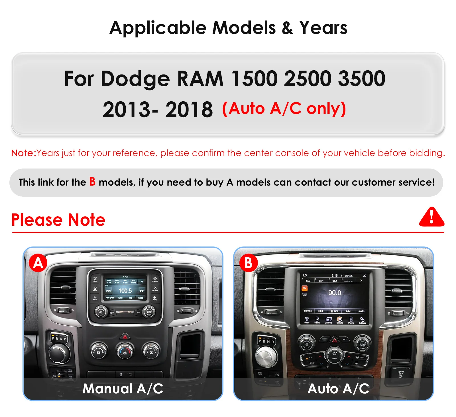Hizpo 9.7' CarPlay Android Auto for Dodge RAM 1500 2500 3500 2013-2018(Manual /Auto A/c Only) 4G Wifi GPS RDS