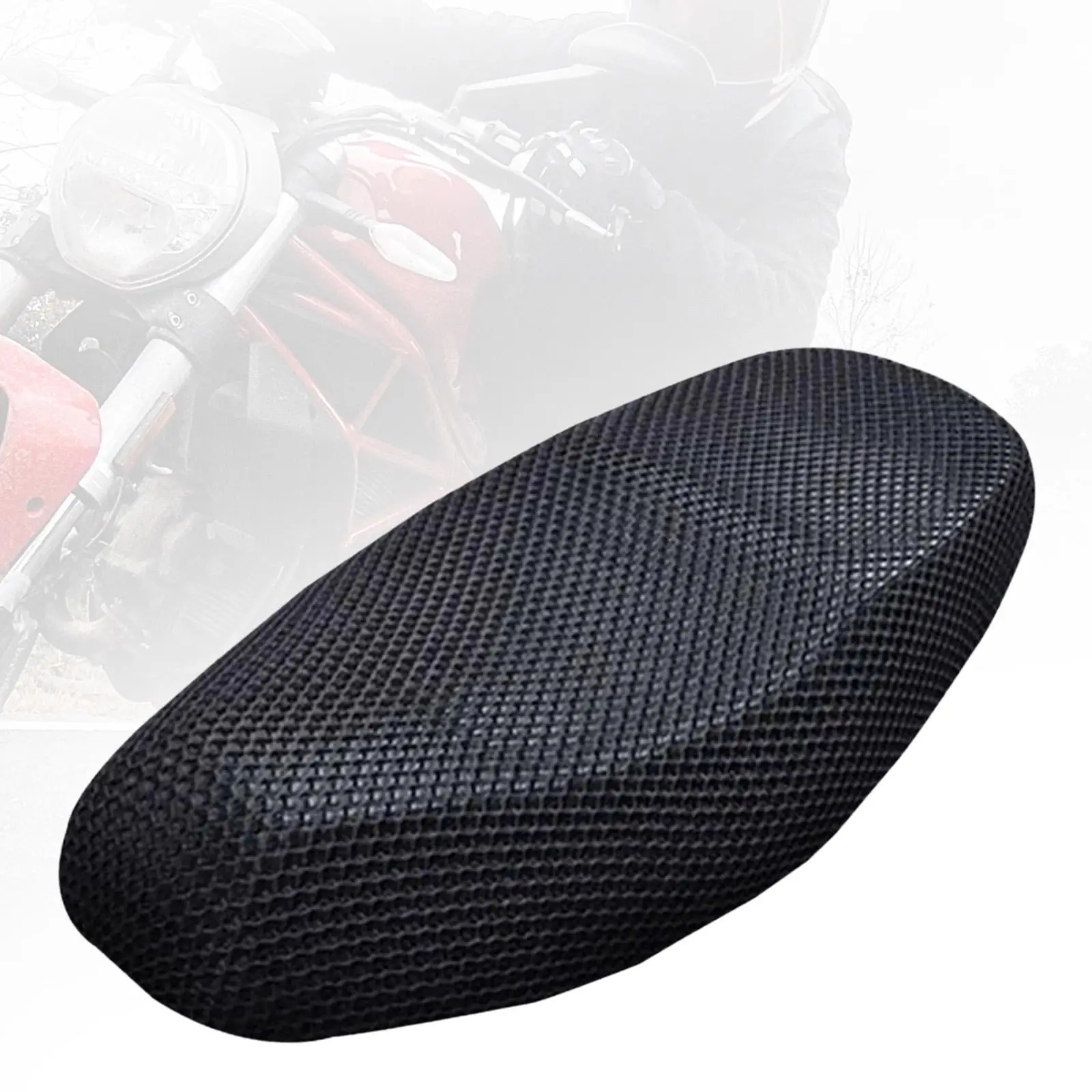 

Motorcycle Seat Mesh Cover Comfortable Replacement Heat Resistance Accessories Universal Thicken Nonskid Motor Seat Pad Cover