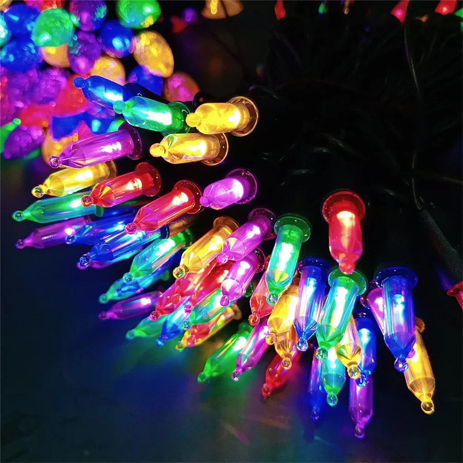 Battery Operated 50/100 LED Christmas Tree String Lights Outdoor Waterproof Garland Fairy Lights for Party Wedding Holiday Decor