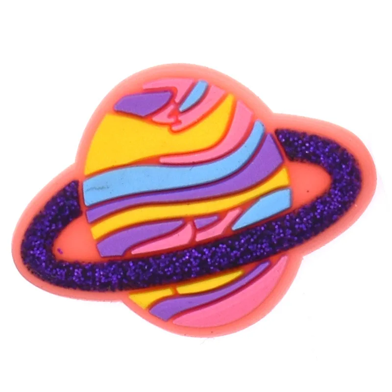 Hot Sale 1pcs PVC Pink Shoe Charms for Crocs Accessories Girl Badge Women Clogs Buckle Kids Pins Men Decoration Jeans X-mas Gift