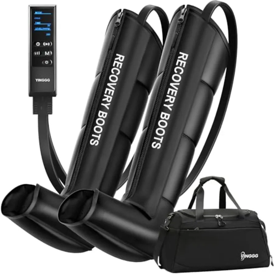 

Воздушный массажер для ног с компрессией: Профессиональные компрессионные ботинки с регулируемой интенсивностью (9 уровней), массажер для улучшения кровообращения.