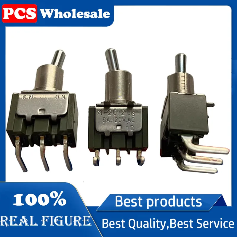 Original M-2012L/S Toggle switch 3 pin 2 speed bent foot shake head toggle switch 6A125VAC