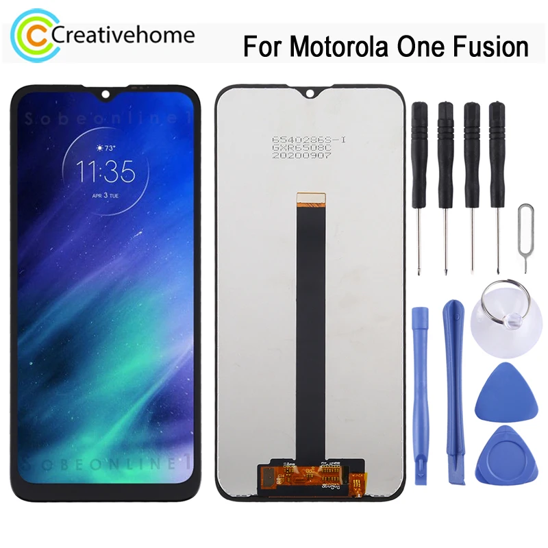 TFT LCD Screen Display for Motorola One Fusion with Digitizer Full Assembly Repair Spare Part