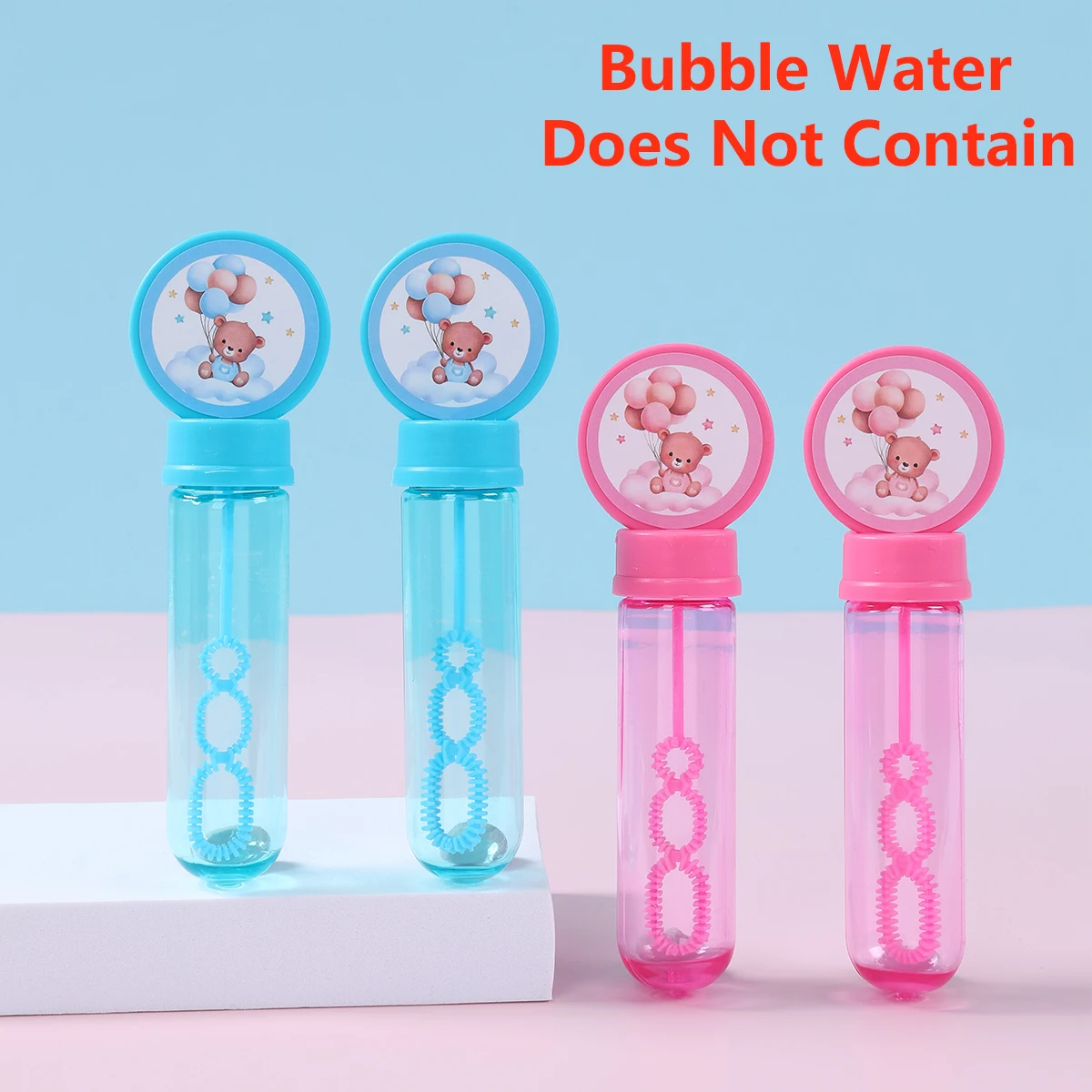 10 قطعة كشف الجنس فقاعة أنبوب زجاجات الصابون الوردي الأزرق الدب فقاعة زجاجة هدايا عيد ميلاد الاطفال لوازم استحمام الطفل صبي أو فتاة #2