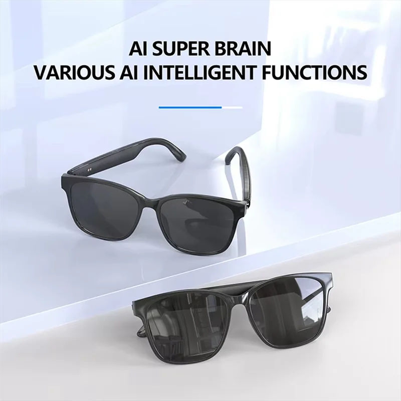 ABVO-HY-C8 AI النظارات الذكية الذكية في الوقت الحقيقي لغة المترجم سماعة رأس لاسلكية AI الدردشة النظارات الشمسية الذكية