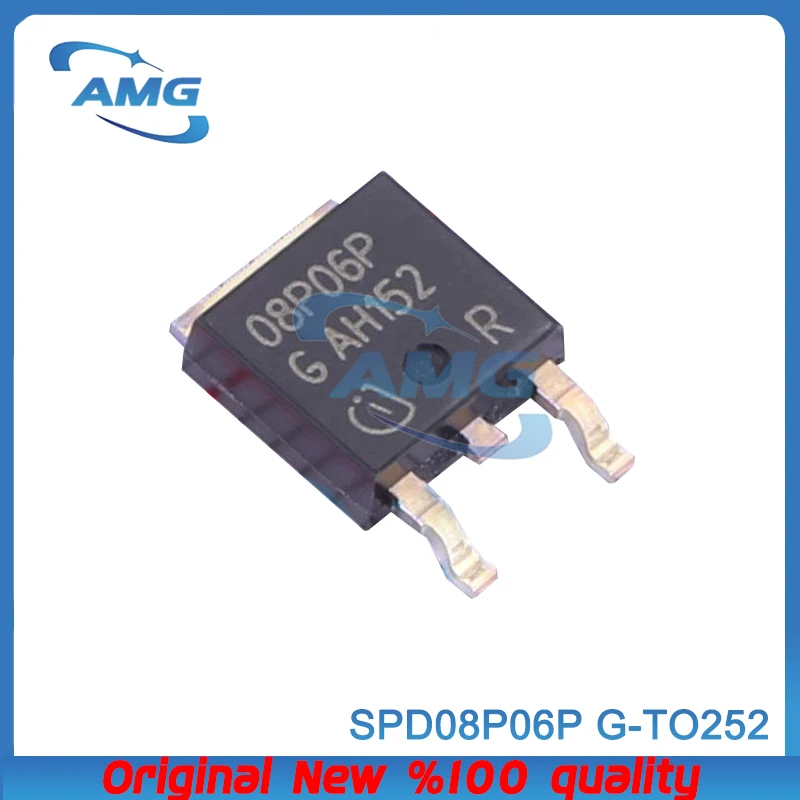 20PCS SPD08P06P G silk package TO-252P screen 08P06P channel 60V 8.83A FET