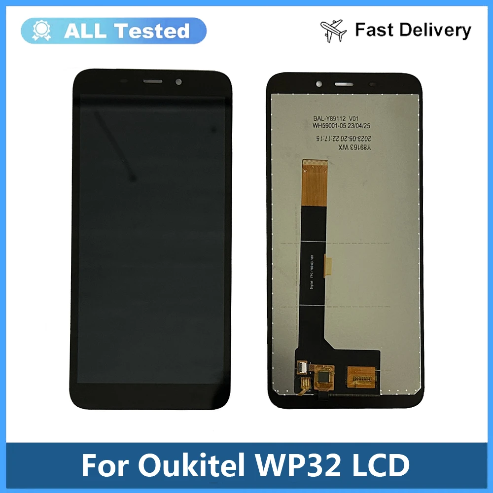 Touch Screen digitalizador para Oukitel WP32, Display LCD, Sensor de Reparação Peças, Acessórios Testados, Novo