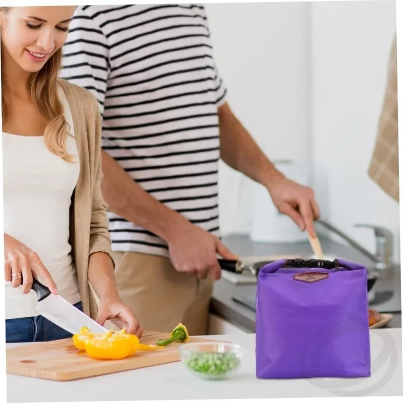 1 قطعة أكياس الغداء معزول مانعة للتسرب حقيبة للحفاظ على البرودة الصغيرة أكسفورد مقاوم للماء حقيبة حرارية المحمولة حقيبة رائعة التخييم نزهة بينتو أكياس